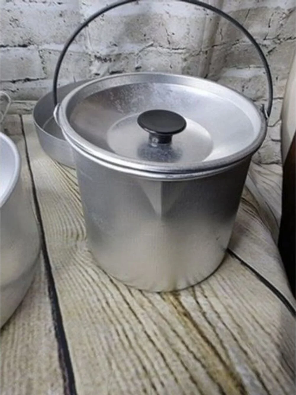Vintage Aluminum Camping Cook Set 13 Pieces Plates Cups Pots